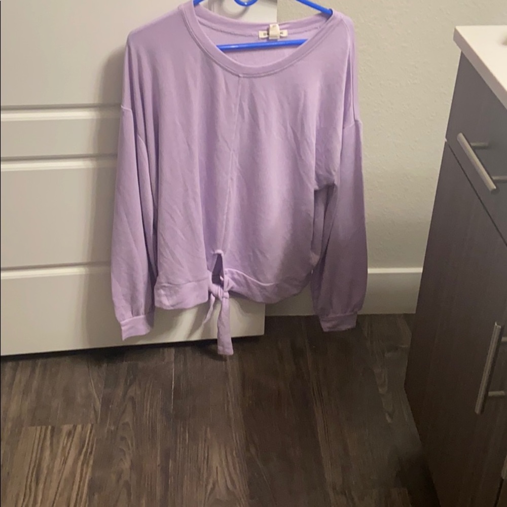 Billabong long sleeve lilac colored sweater